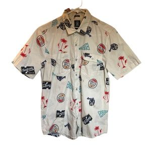 VOLCOM Men's button-down shirt Aloha Shred Medium Skater Surfer